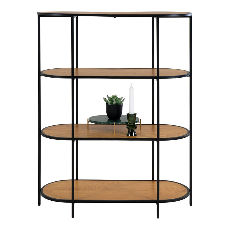 House Nordic Vita Regal mit 4 Böden in Schwarz/Braun Outlet