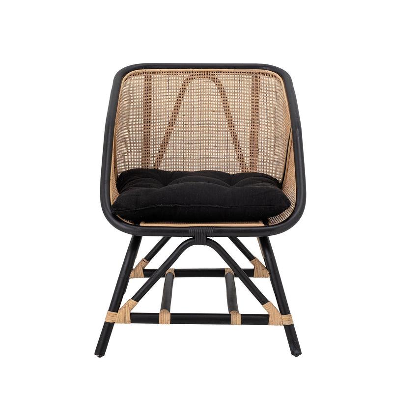 Bloomingville Loue Loungesessel, Schwarz, Rattan Preisnachlass