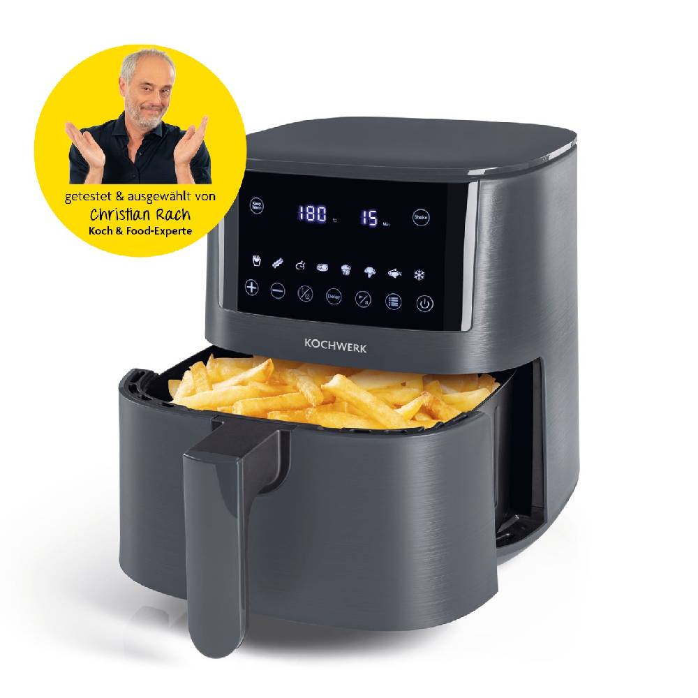 Rachs KOCHWERK Heißluft-Fritteuse Digital 4,2l mit Erinnerungsfunktion Preisnachlass