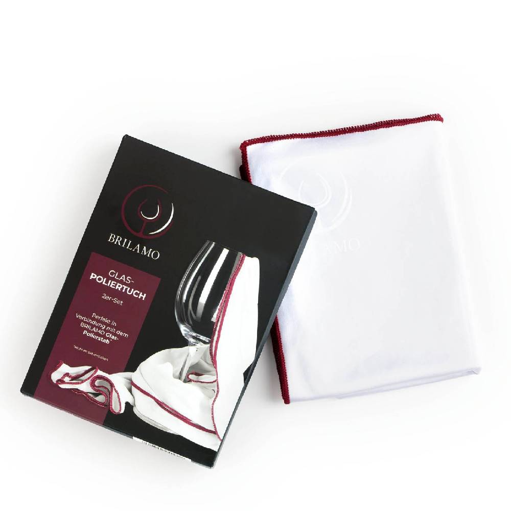 BRILAMO Glas-Poliertuch - 2er-Set Begrenzte Freigabe
