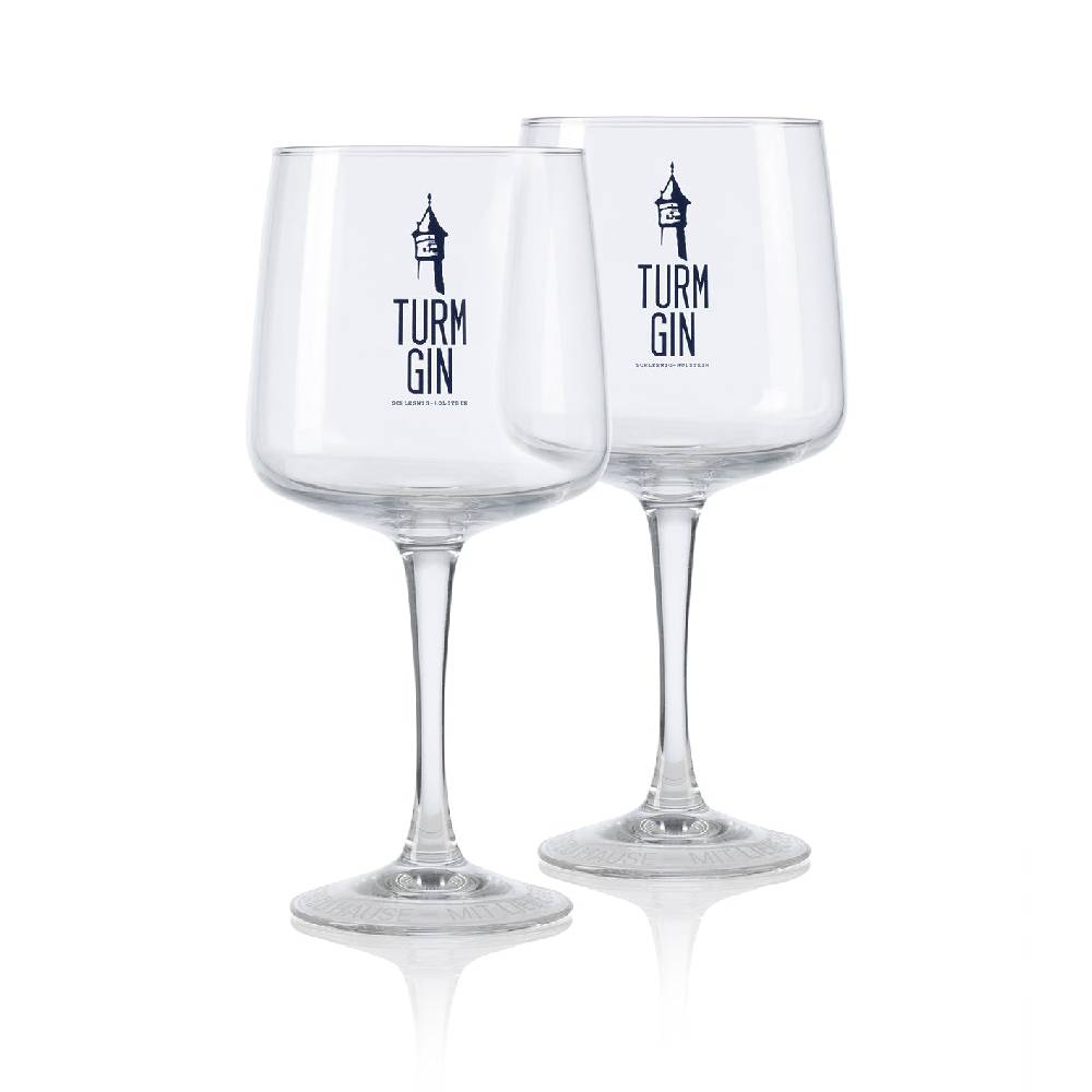 TURM GIN Copa Glas mit Logo - 720 ml - 2er-Set Hotsell