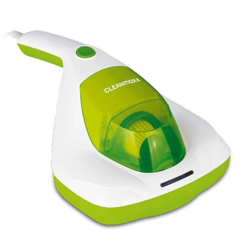 CLEANmaxx Milbensauger Vibration - weiß/limegreen Preisnachlass