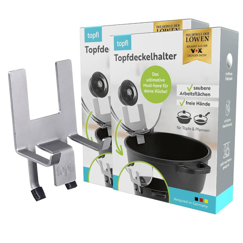 topfi Topfdeckelhalter für Töpfe & Pfannen - 2er-Set Osterangebot