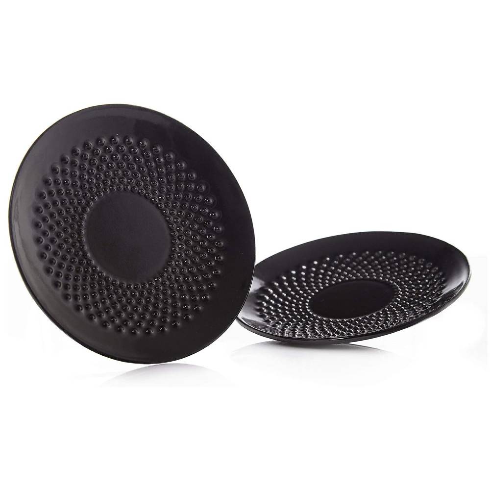 LUMALAND Dessertteller Set aus Gusseisen 2-teilig - Servierteller Ø15 cm Black Friday