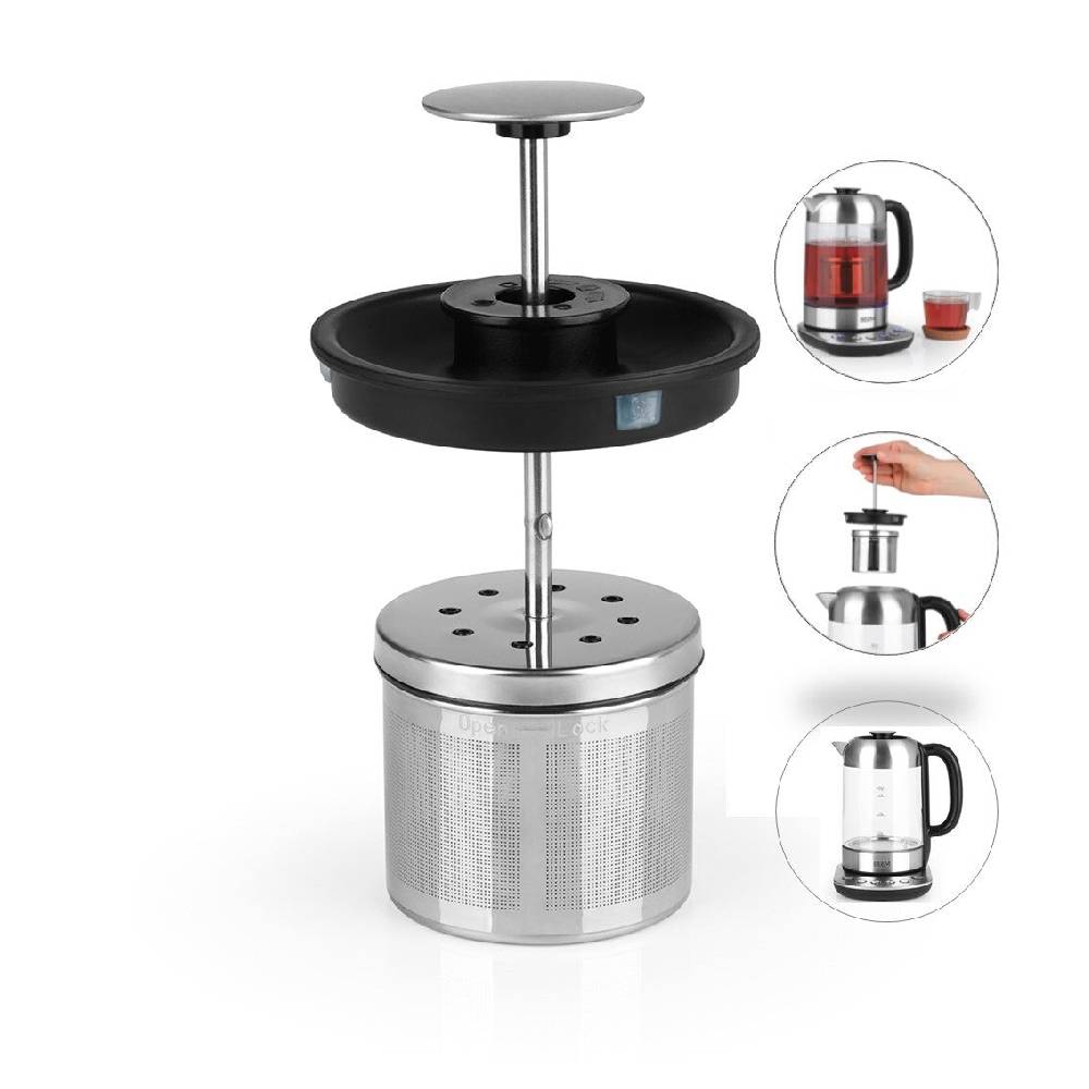 BEEM TEATIME II Edelstahl-Teesieb mit Deckel - 60 g