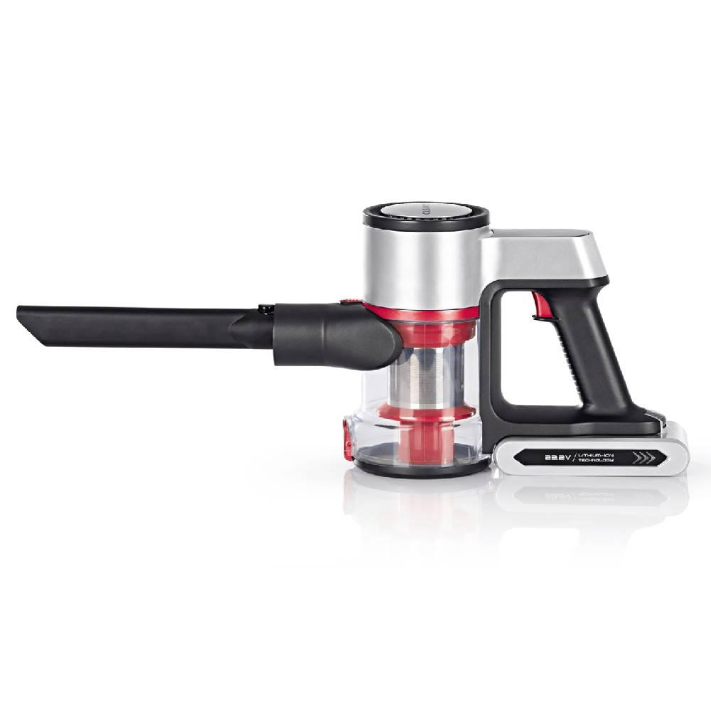 CLEANmaxx Akku-Zyklon-Staubsauger Digital-Display - anthrazit/silber/rot Cyber Monday