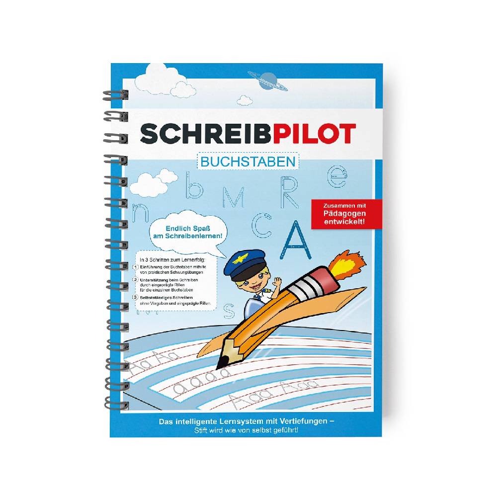 SCHREIBPILOT Heft Buchstaben mit Bleistift/Radiergummi - DIN-A4