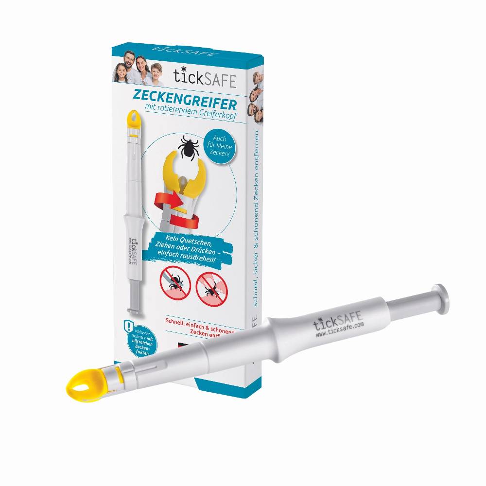 tickSAFE Zeckengreifer für Menschen mit rotierendem Greiferkopf