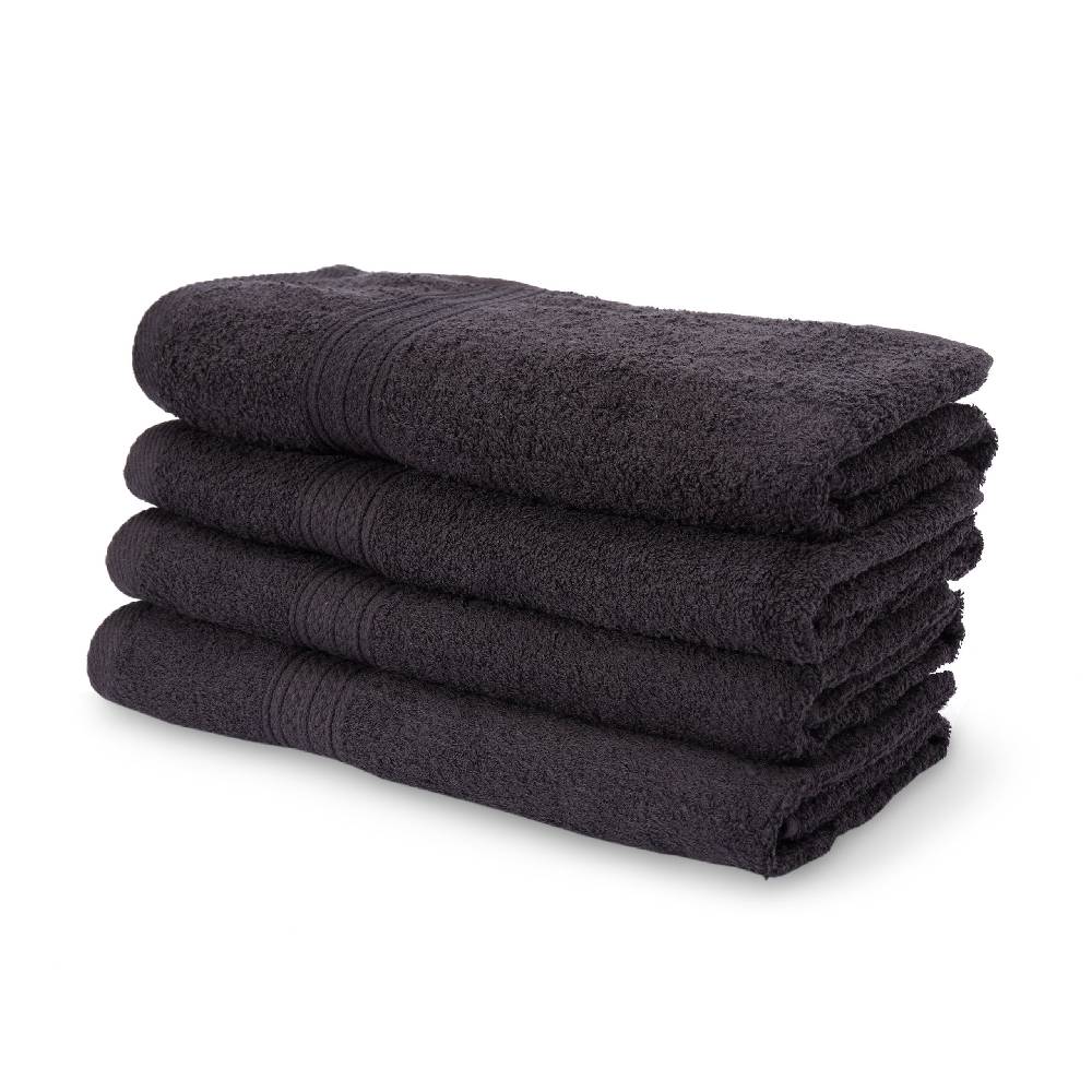 LUMALAND Premium Frottee-Handtuch - 70 x 140 cm - 4er Set - Anthrazit Wochenangebot