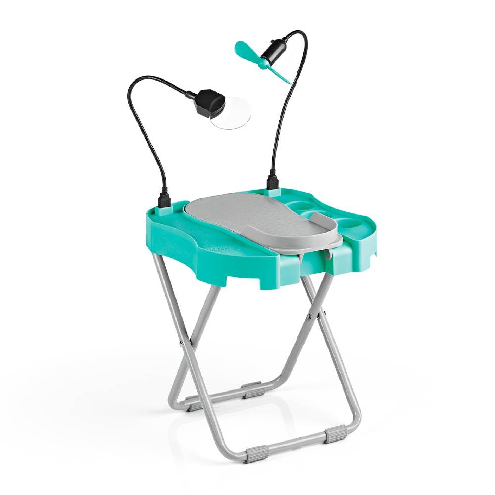 MAXXMEE Fußstütze Pediküre Salon Step - mint/weiß