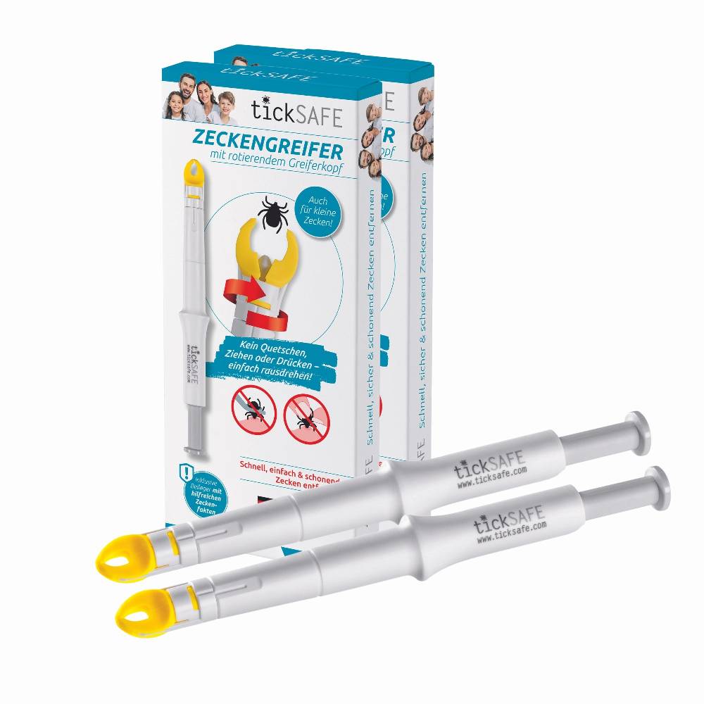 tickSAFE Zeckengreifer für Menschen mit rotierendem Greiferkopf - 2er-Set Online Shopping