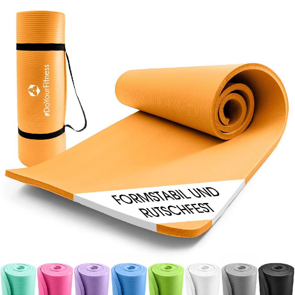 #DoYourFitness Fitness- und Gymnastikmatte - 183 x 61 x 1 cm - Orange Saisonale Angebote