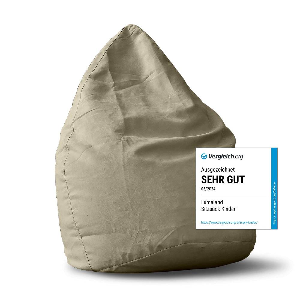 LUMALAND Luxury XL Sitzsack (120 L) - indoor - Beige Bestseller