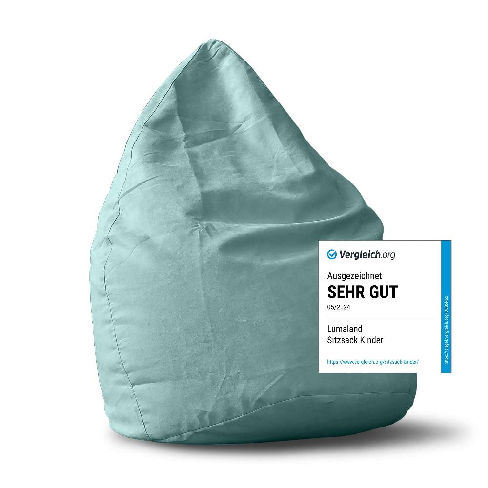 LUMALAND Luxury XL Sitzsack (120 L) - indoor - Türkis Saisonale Angebote
