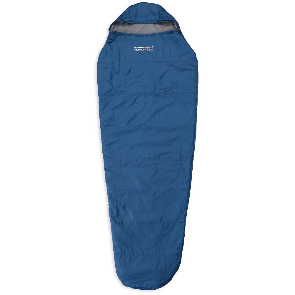 Where Tomorrow Camping Schlafsack Small & Light - Mumienschlafsack mit Tasche - 220 x 80 x 50 cm - Royalblau Kostenloser Versand international