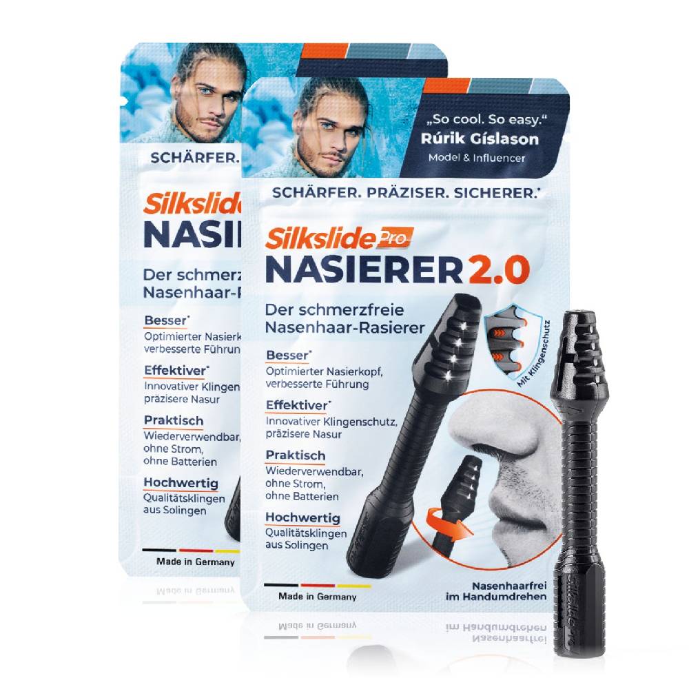 Silkslide Pro Pro Nasenhaartrimmer - Nasierer 2.0 - 2er-Set Bis zu 65% Rabatt