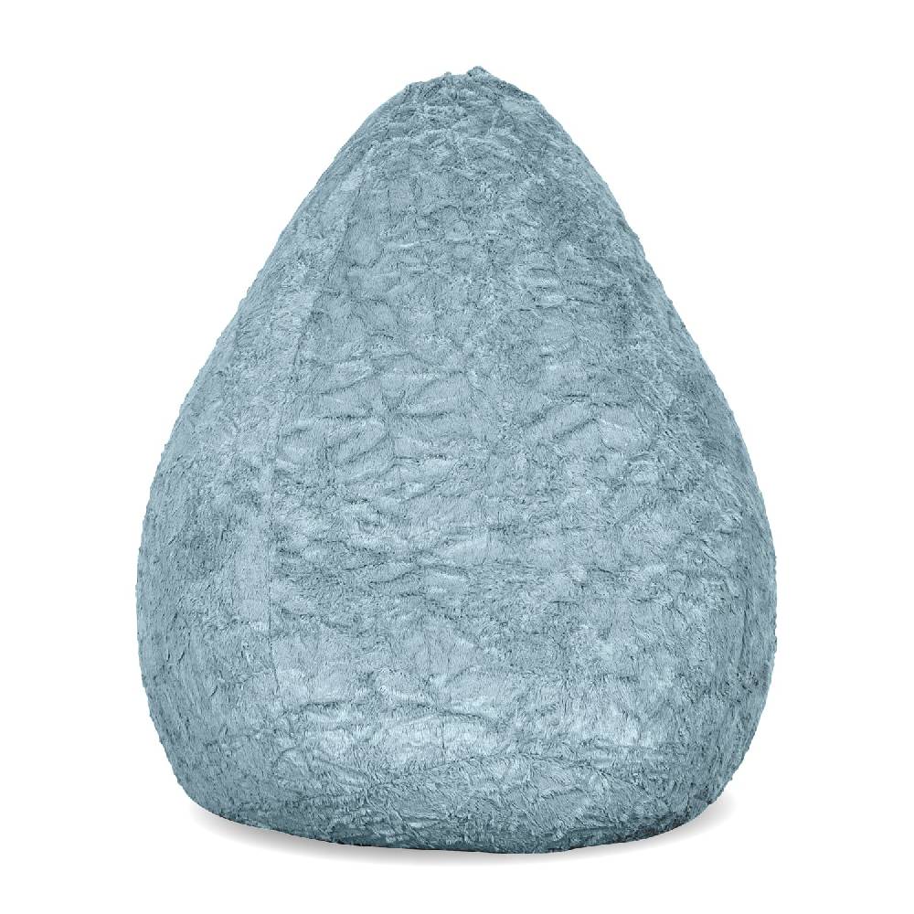 LUMALAND Luxury Fluffy Sitzsack (120 L) - indoor - Pastel Blau