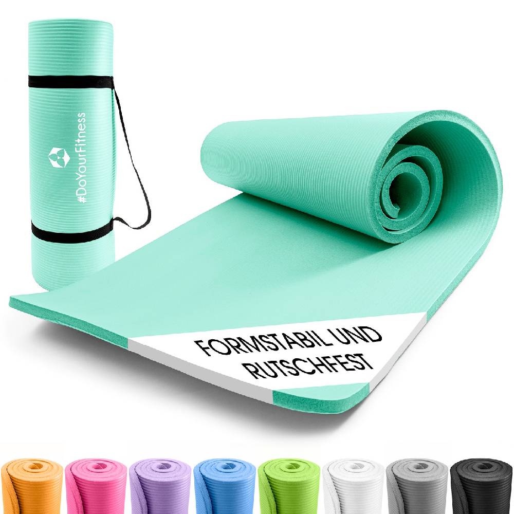 #DoYourFitness Fitness- und Gymnastikmatte - 183 x 61 x 1 cm - Türkis Günstig kaufen