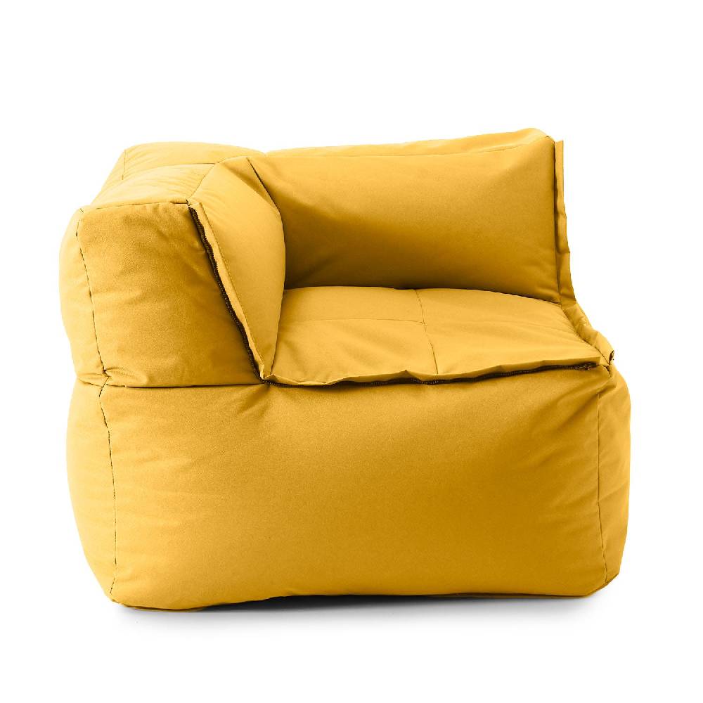 LUMALAND Sitzsack-Sofa Ecke (340 L) - Modulares System - indoor & outdoor - Senfgelb Vatertagsangebot