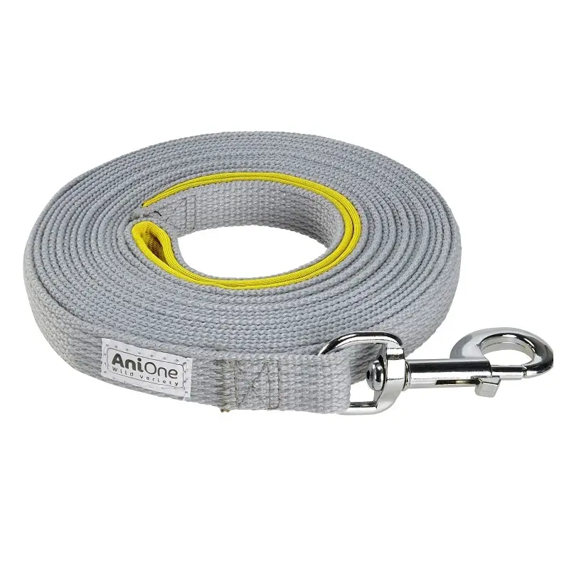 fressnapf AniOne Schleppleine flach mit Schlaufe grau 5 m