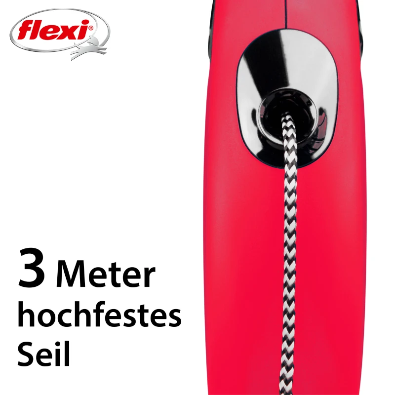 fressnapf Flexi New Classic Seil rot XS 3 m 8 kg Kostenloser Versand