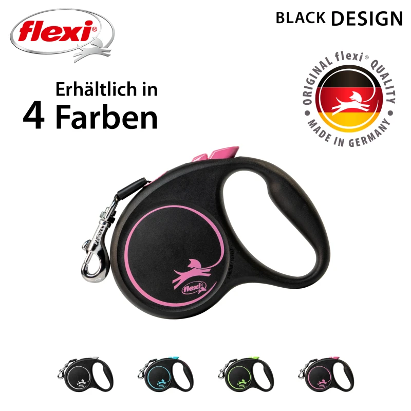 fressnapf Flexi Black Design Gurt pink S 5 m 15 kg Muttertagsangebot