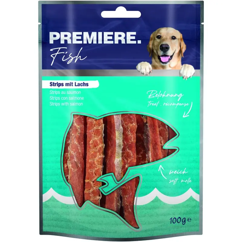 fressnapf PREMIERE Fish Strips mit Lachs 100g Begrenzt auf 3 Tage