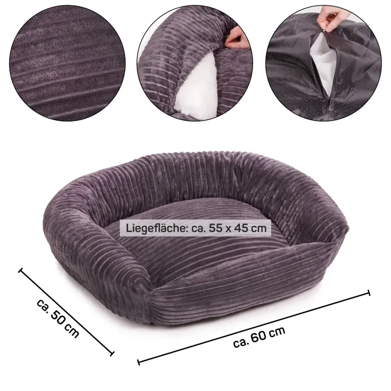 fressnapf Wallace & Jones Hundebett Cordo dunkelgrau S Saisonale Angebote