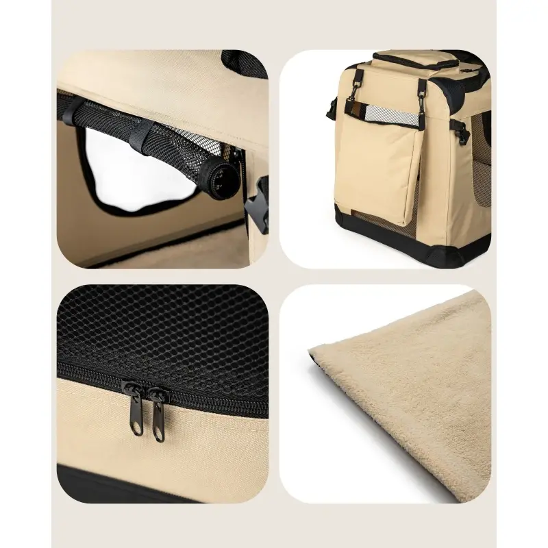 fressnapf Lionto Hundetransportbox - faltbar - beige S Letzte 3 Tage