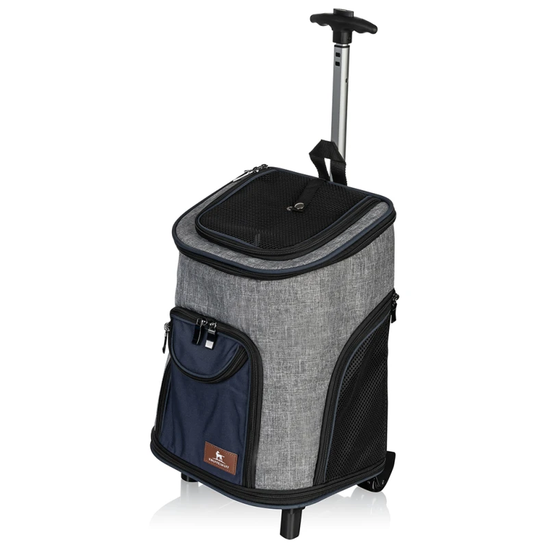 fressnapf Knuffelwuff Hunderucksack Tajumulco Trolley faltbar 2 in 1 mit Rollen und Griff Letzter Tag