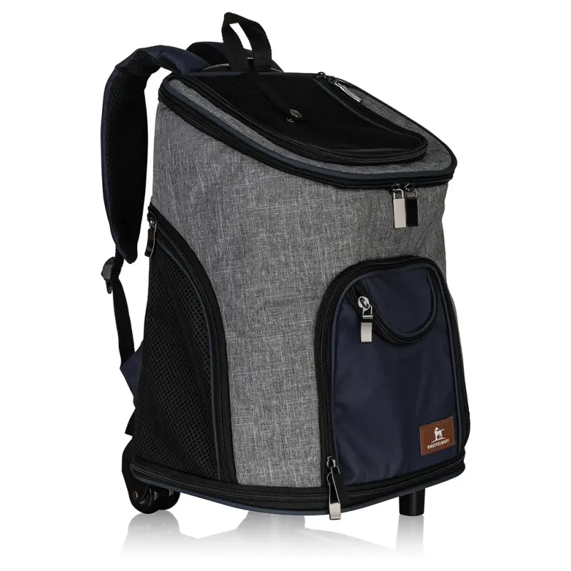 fressnapf Knuffelwuff Hunderucksack Tajumulco Trolley faltbar 2 in 1 mit Rollen und Griff Letzter Tag