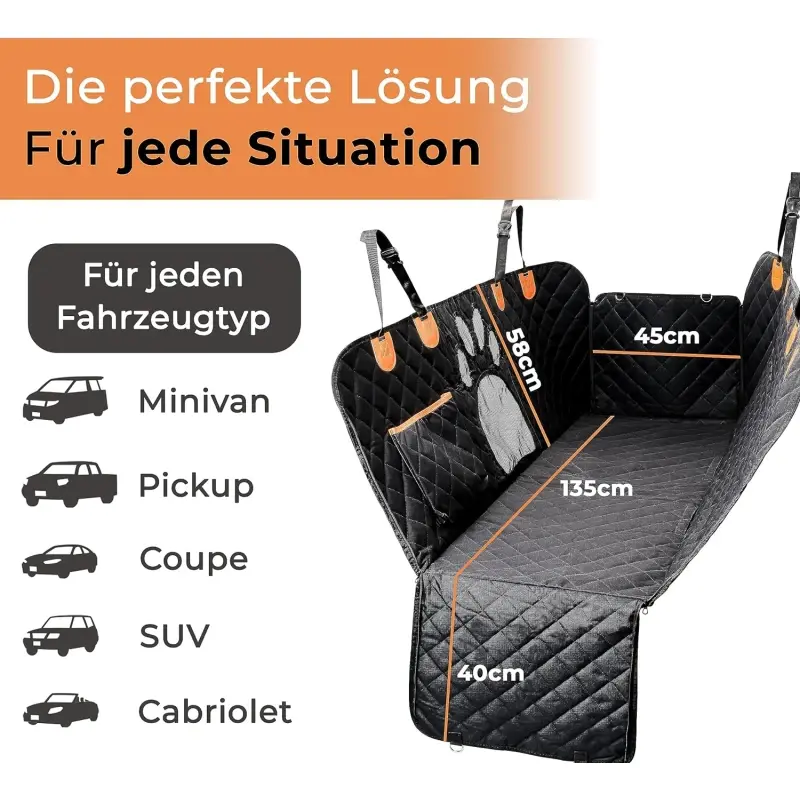 fressnapf Petsation Autoschondecke Hundedecke für Rückbank + Kofferraum Fabrikladen