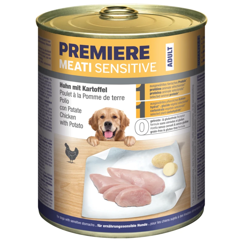 fressnapf PREMIERE Meati Sensitive Huhn & Kartoffel 6x800 g Riesige Ersparnisse