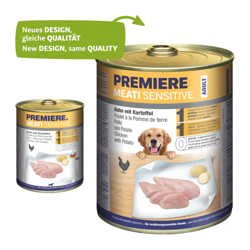 fressnapf PREMIERE Meati Sensitive Huhn & Kartoffel 6x800 g Riesige Ersparnisse