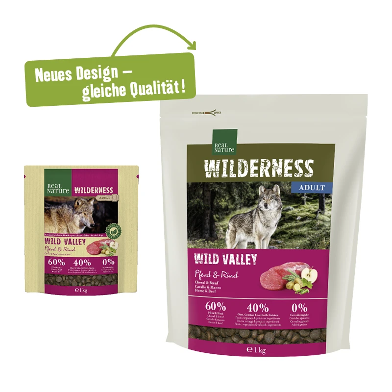fressnapf REAL NATURE WILDERNESS Wild Valley Pferd & Rind 1 kg Vierteljährliche Förderung