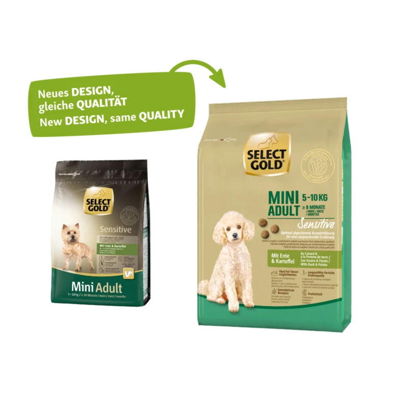 fressnapf SELECT GOLD Sensitive Mini Adult Ente & Kartoffel 1 kg 2025