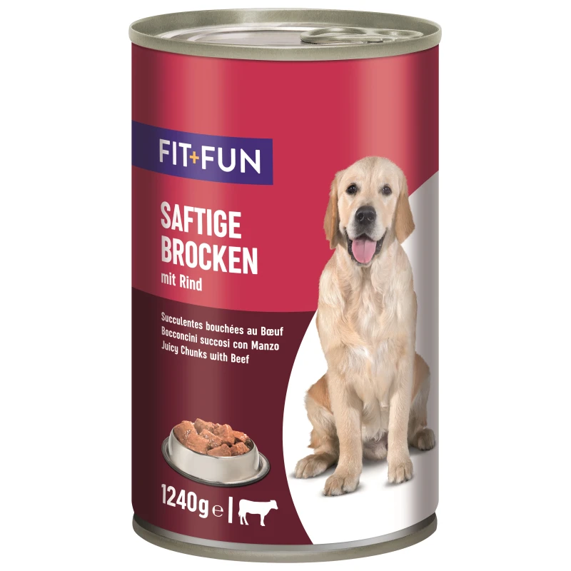 fressnapf FIT+FUN Nassfutter Hund Audlt Ragout Rind 6x1 24 kg Fabrik Onlineshop