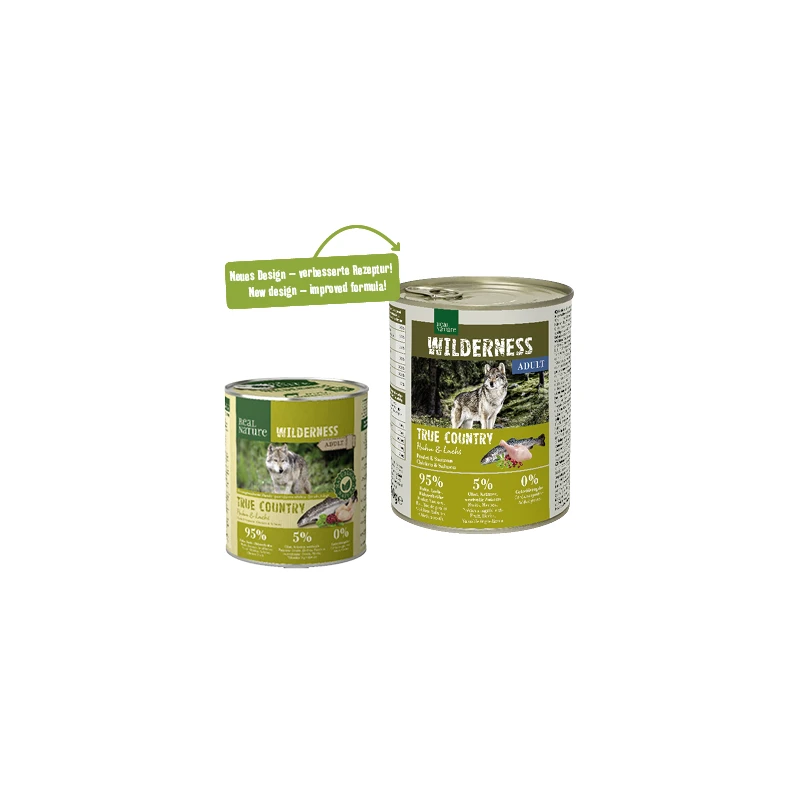 fressnapf REAL NATURE WILDERNESS Nassfutter für Hunde Adult True Country Huhn & Lachs 6x800 g Vatertagsangebot