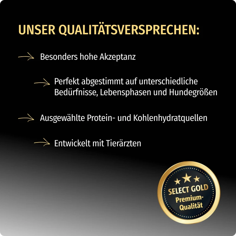 fressnapf SELECT GOLD Nassfutter Hund Sensitive Adult Pferd & Tapioka 6x200 g Lagerräumung