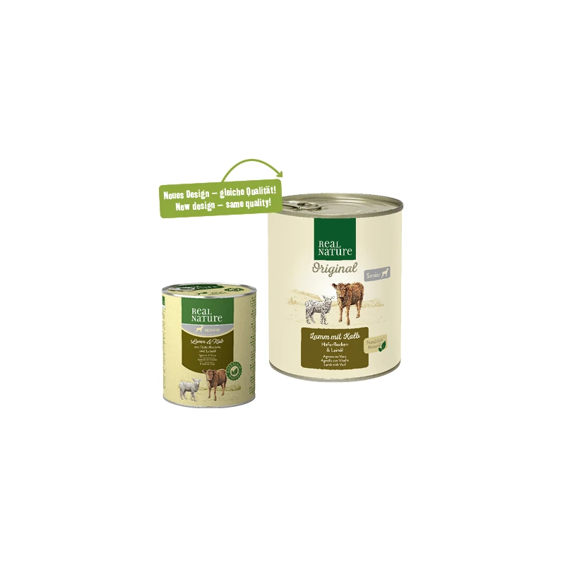 fressnapf REAL NATURE Original Nassfutter für Hunde Senior Lamm & Kalb 6x800 g Top Angebot