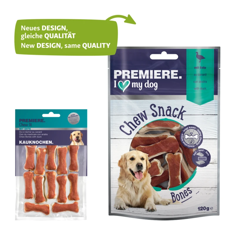 fressnapf PREMIERE Kauknochen mit Ente 12 Stück 120 g Wochenangebot