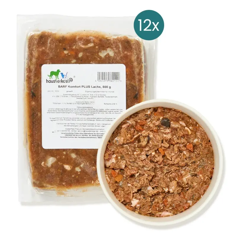 fressnapf haustierkost.de BARF Komfort PLUS Lachs Frostfutter 12 x 500 g Sonderangebot der Fabrik