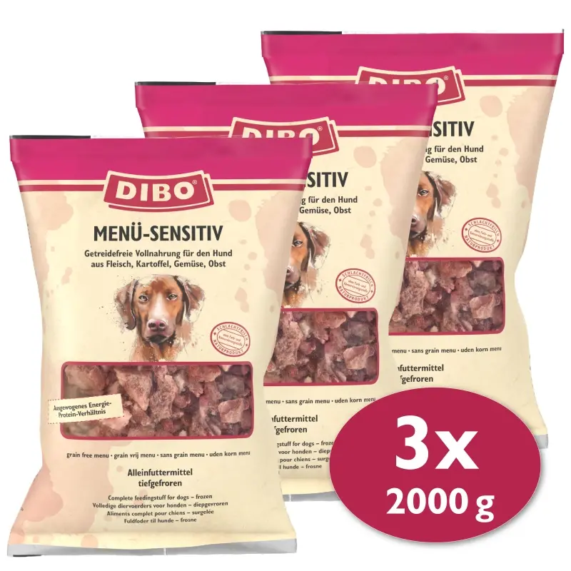 fressnapf DIBO Frostfutter Menü-Sensitiv 3x2 kg Begrenzt auf 3 Tage