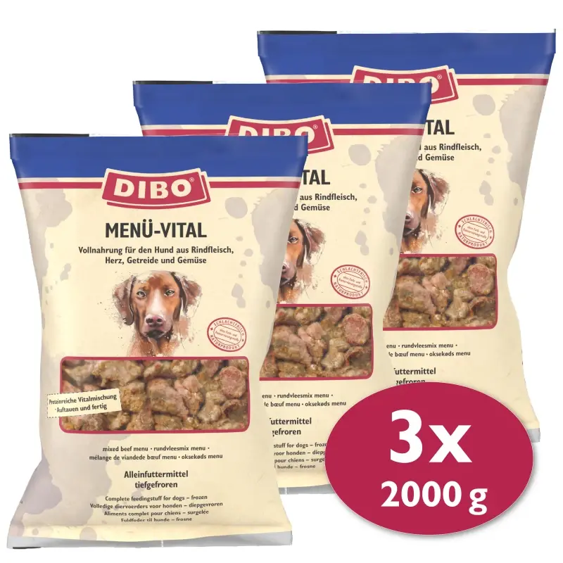 fressnapf DIBO Frostfutter Menü-Vital 3x2 kg Speichern exportieren