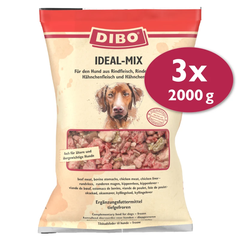 fressnapf DIBO Frostfutter Ideal-Mix 3x2 kg Auslauf