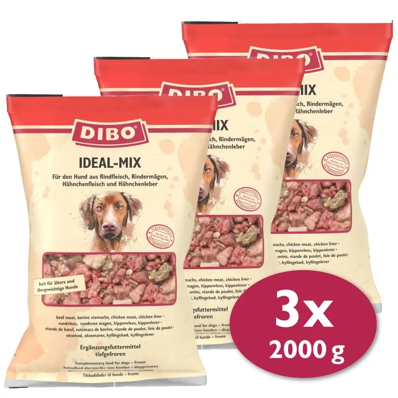 fressnapf DIBO Frostfutter Ideal-Mix 3x2 kg Auslauf
