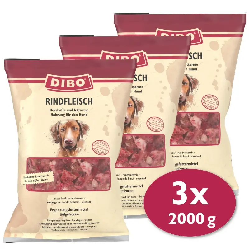 fressnapf DIBO Frostfutter Rindfleisch 3x2 kg im Angebot