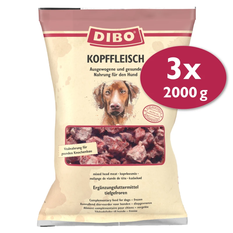 fressnapf DIBO Frostfutter Kopffleisch 3x2 kg Schlussverkauf