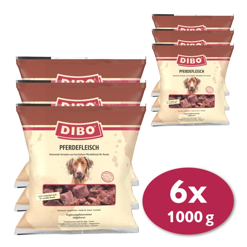 fressnapf DIBO Frostfutter Pferdefleisch 6x1 kg Blitzverkäufe