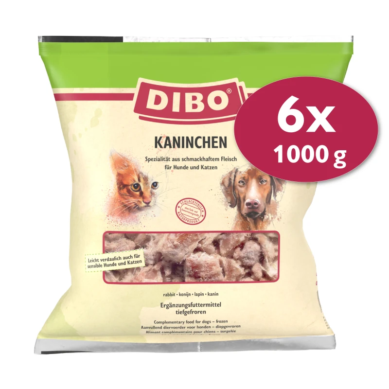 fressnapf DIBO Frostfutter Kaninchen 6x1 kg Limitierter Zeitrabatt